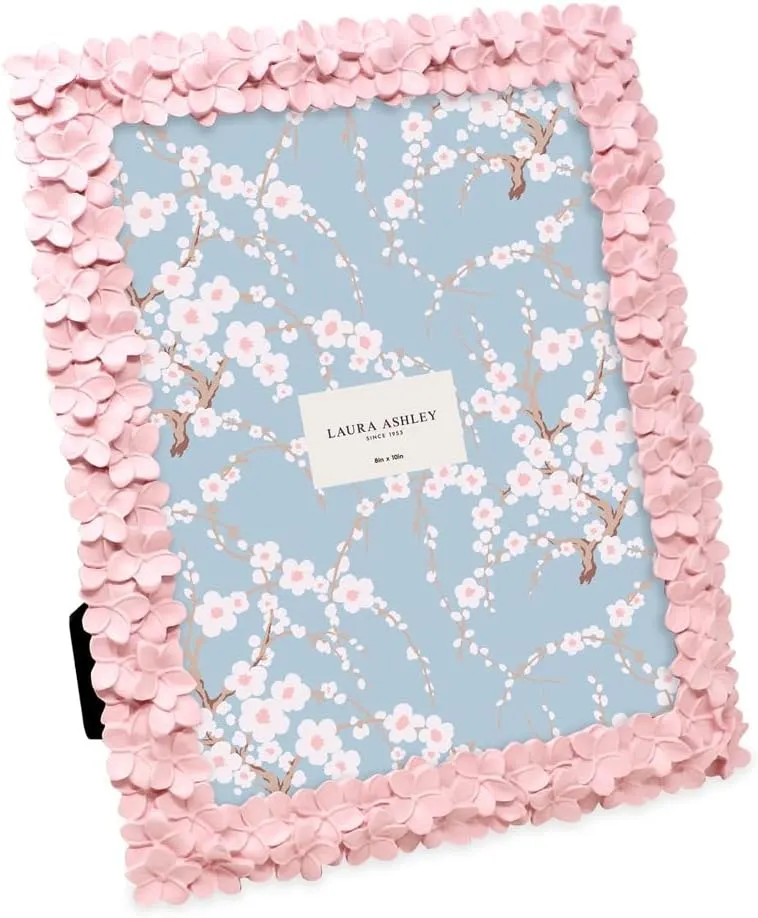 Laura Ashley Pink Flower Textured Picture Frame