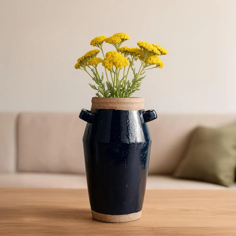 Sagebrook Home Terracotta Vase with Handles