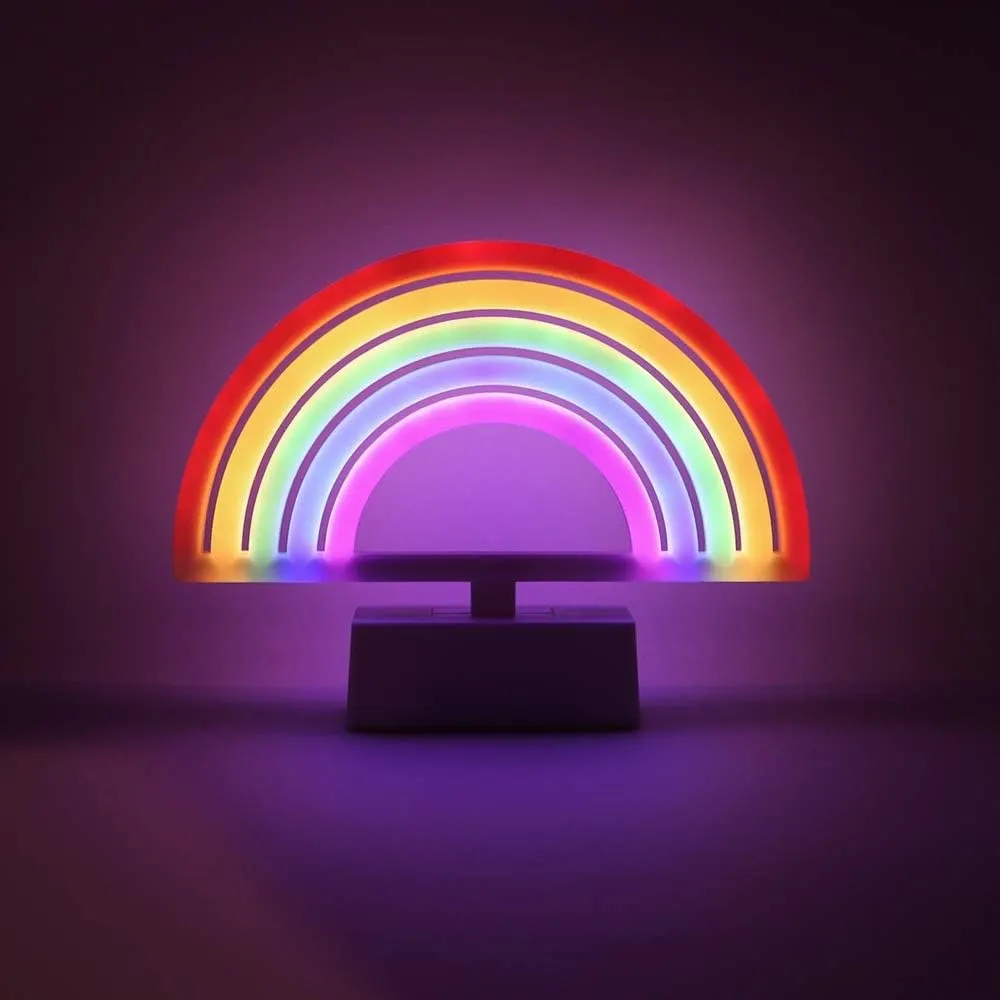 Isaac Jacobs LED Neon Rainbow Table Lamp