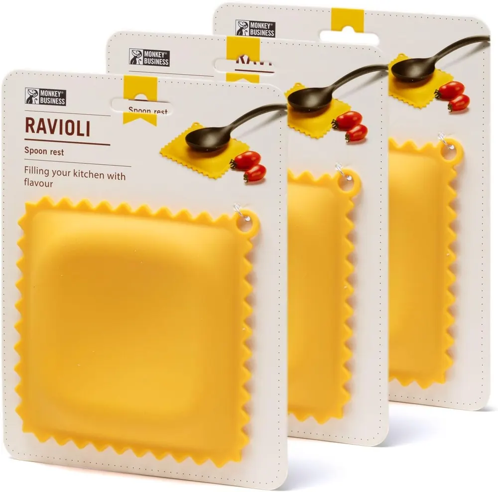 Monkey Business Ravioli Spoon Rest, 3-Pack
