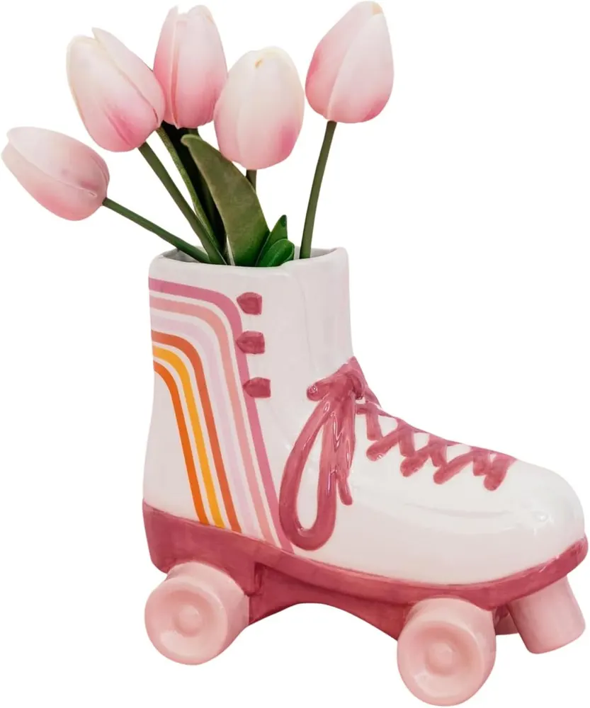 Steel Mill & Co. Ceramic Roller Skate Vase