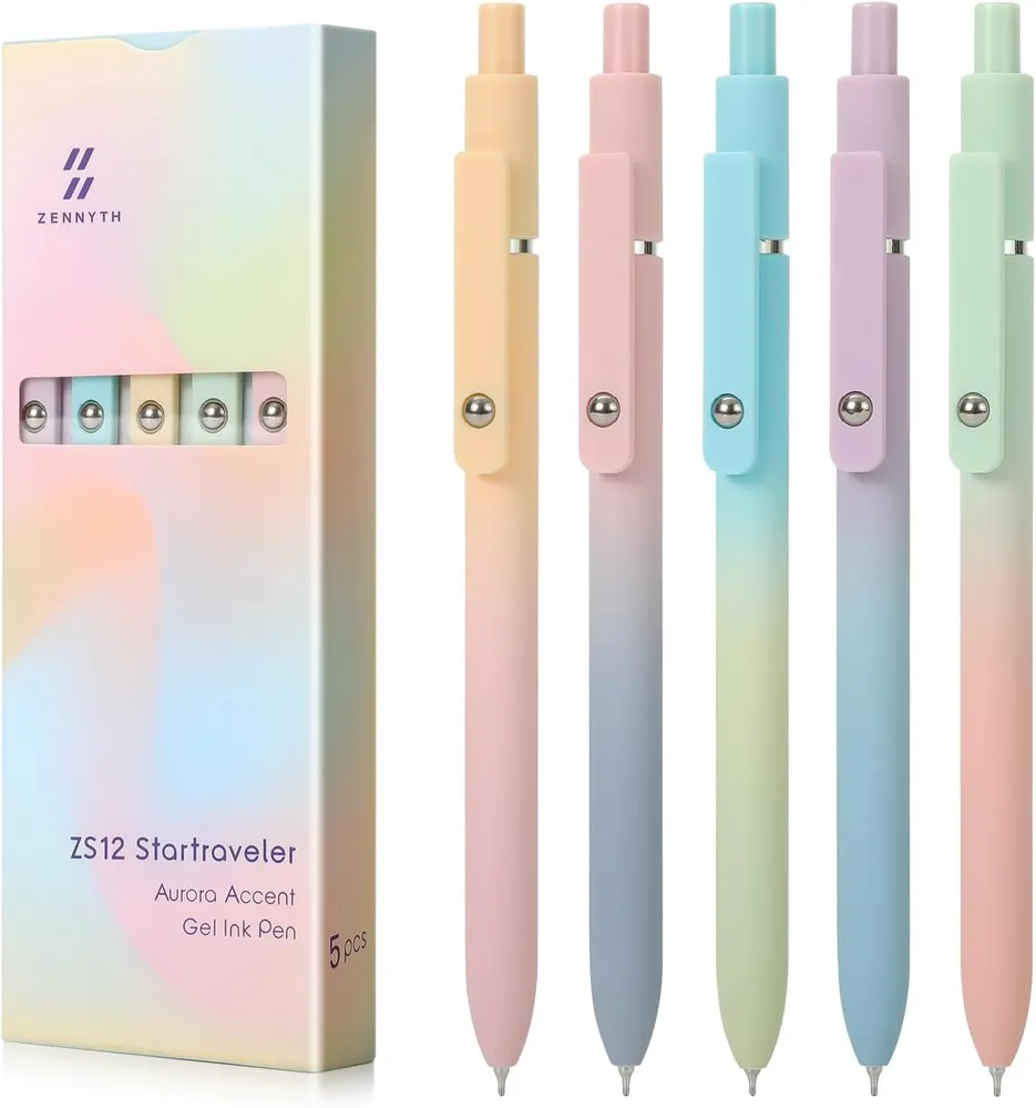 FIOVER Gradient Gel Pens, 5-Pack