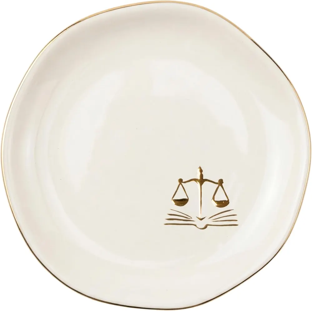 InnoBeta Lawyer Gifts for Women Ceramic Jewelry Tray
