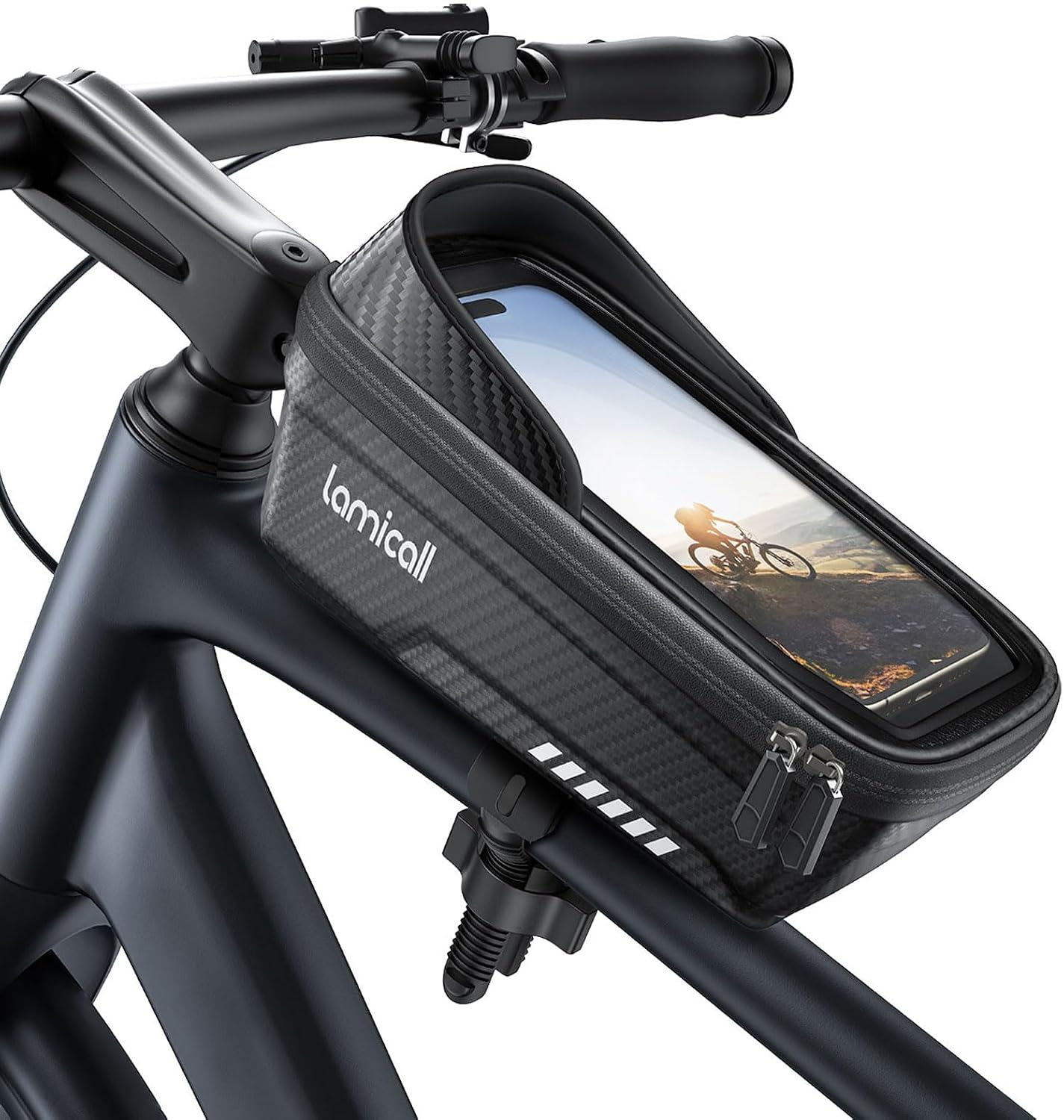 Lamicall Bike Frame Bag with Phone Mount