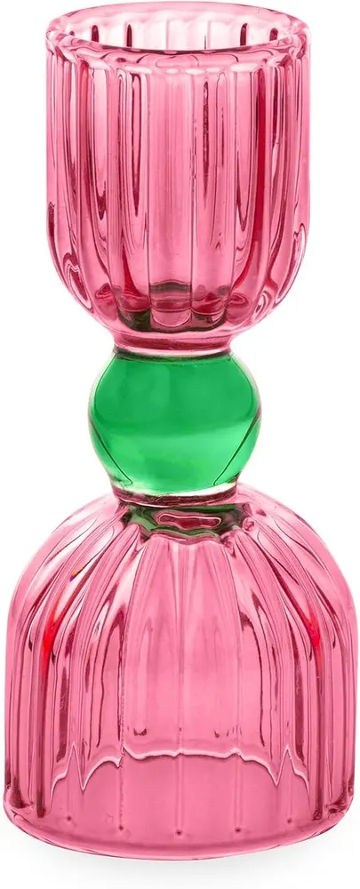 ban.do Glass Cocktail Jigger, Pink & Green