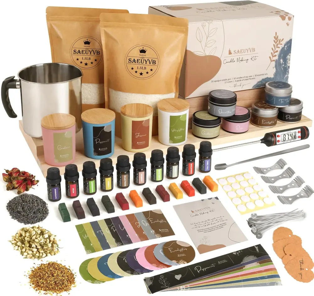 SAEUYVB DIY Soy Candle Making Kit