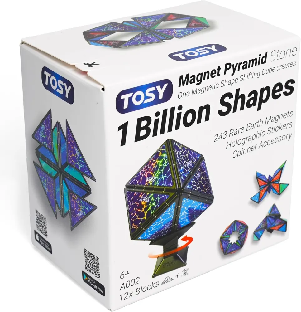 TOSY Magnet Pyramid Stone - Shape-Shifting Magnetic Puzzle