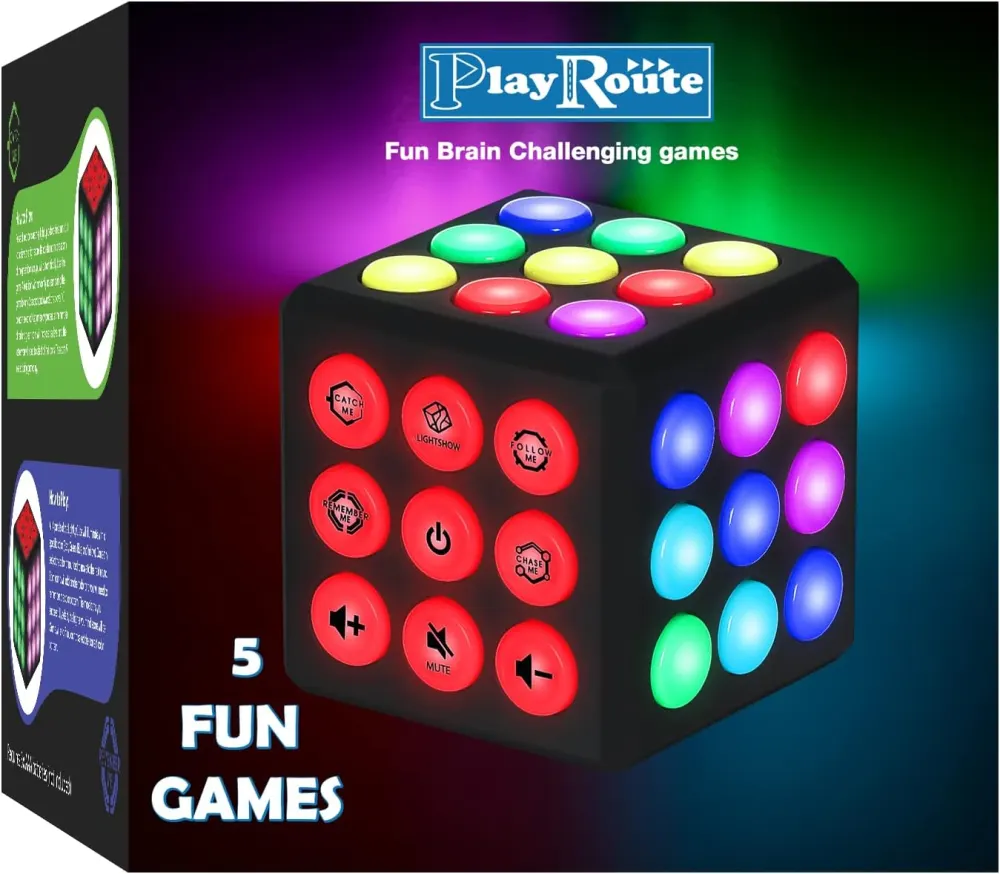 PlayRoute Electronic Brain and Memory Game Cube