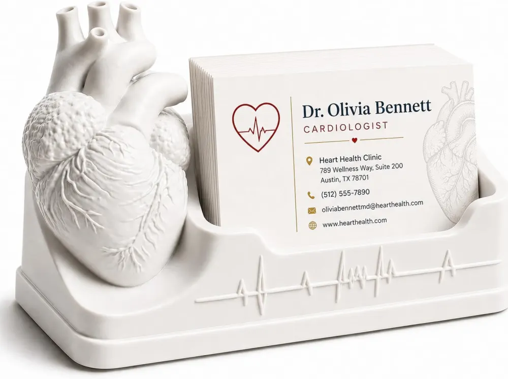 Anatomical Heart Business Card Holder