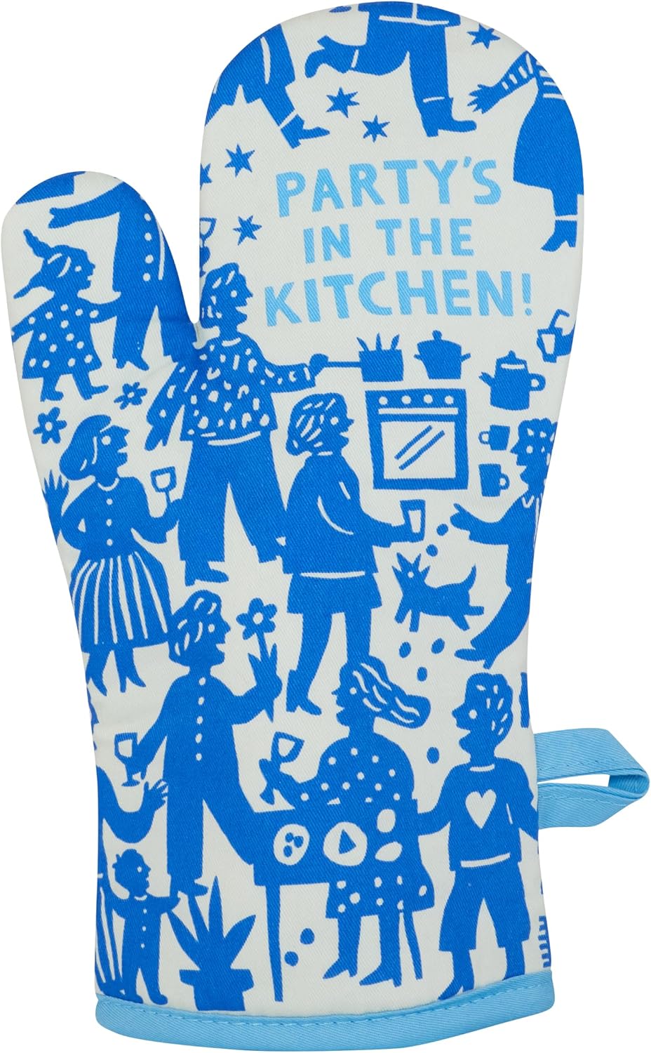 Blue Q Party's in the Kitchen Funny Oven Mitt