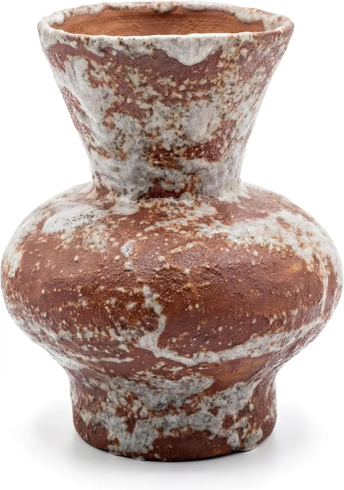 Speckled Stoneware Vase, Handmade Texture
