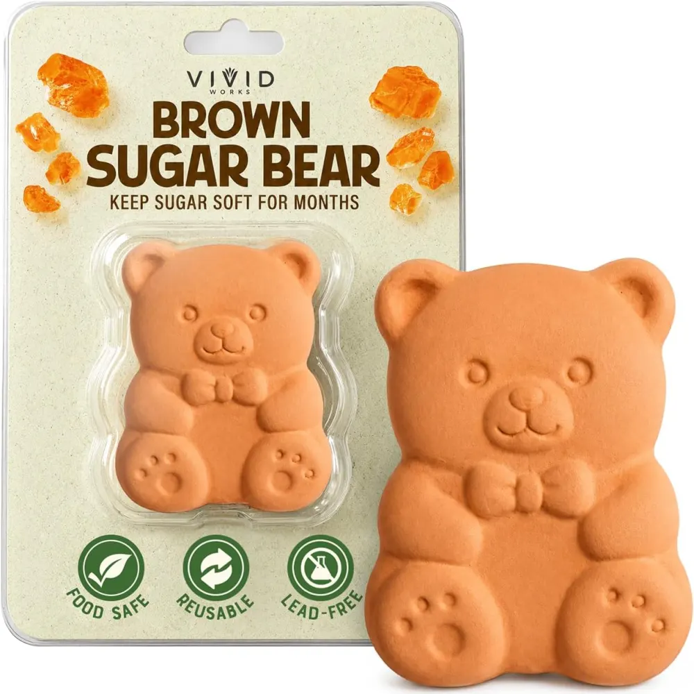 Terracotta Brown Sugar Bear Keeper