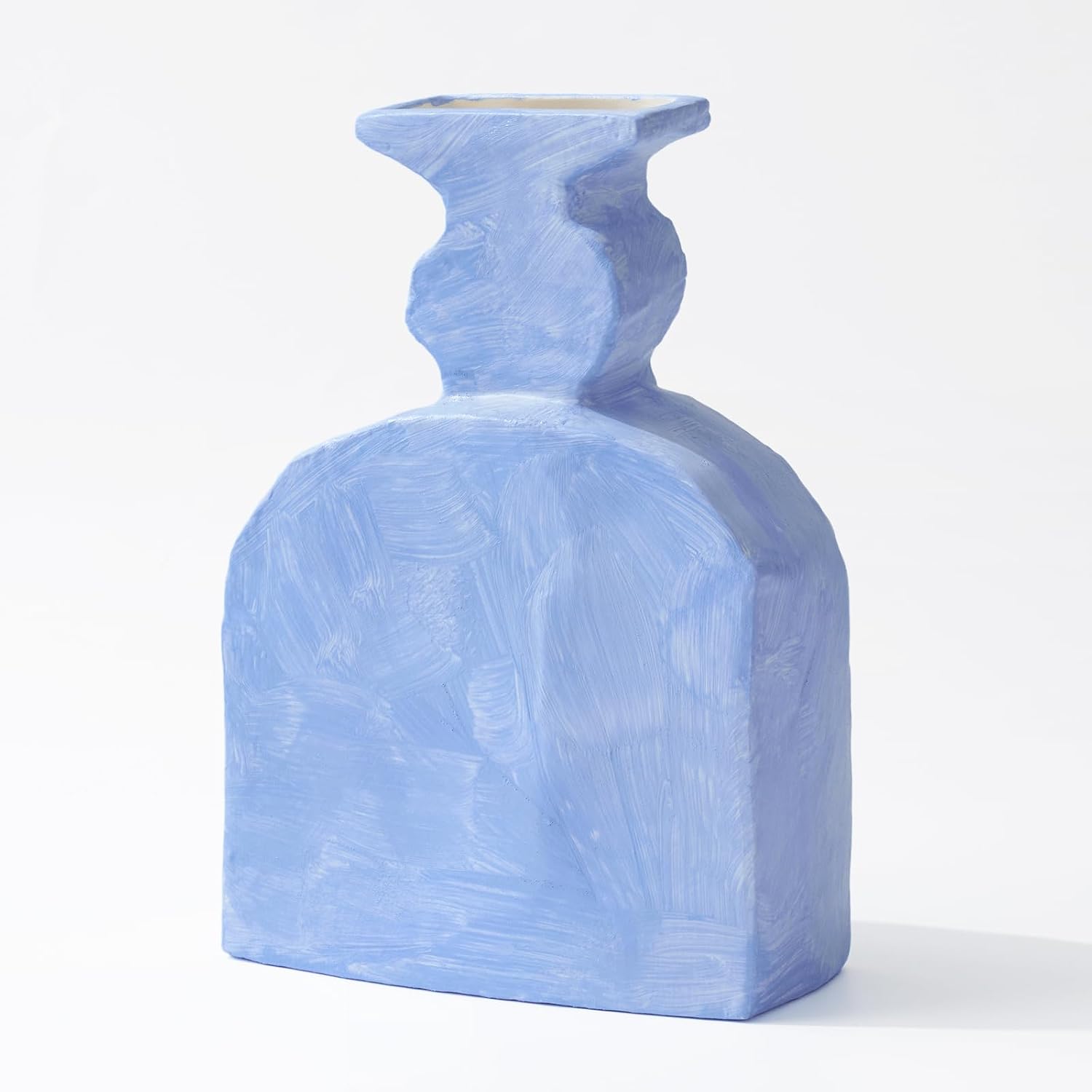 FOLKOR LIFE Hand-Painted Blue Ceramic Vase