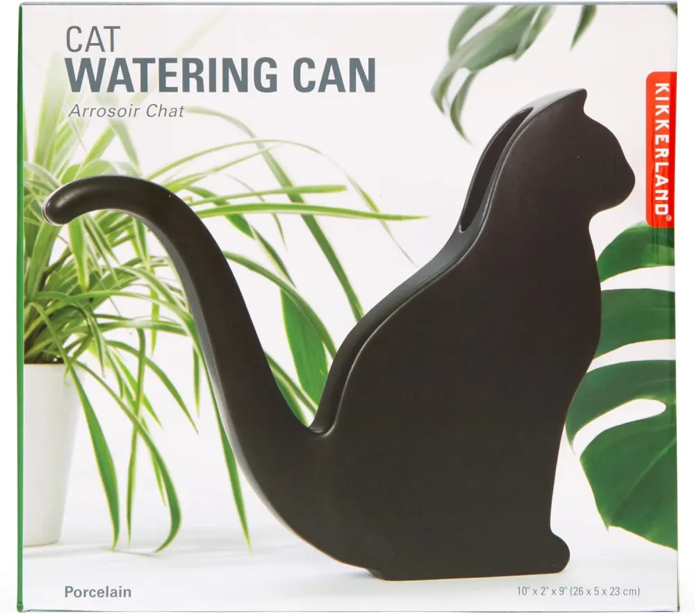 Cat Silhouette Porcelain Watering Can