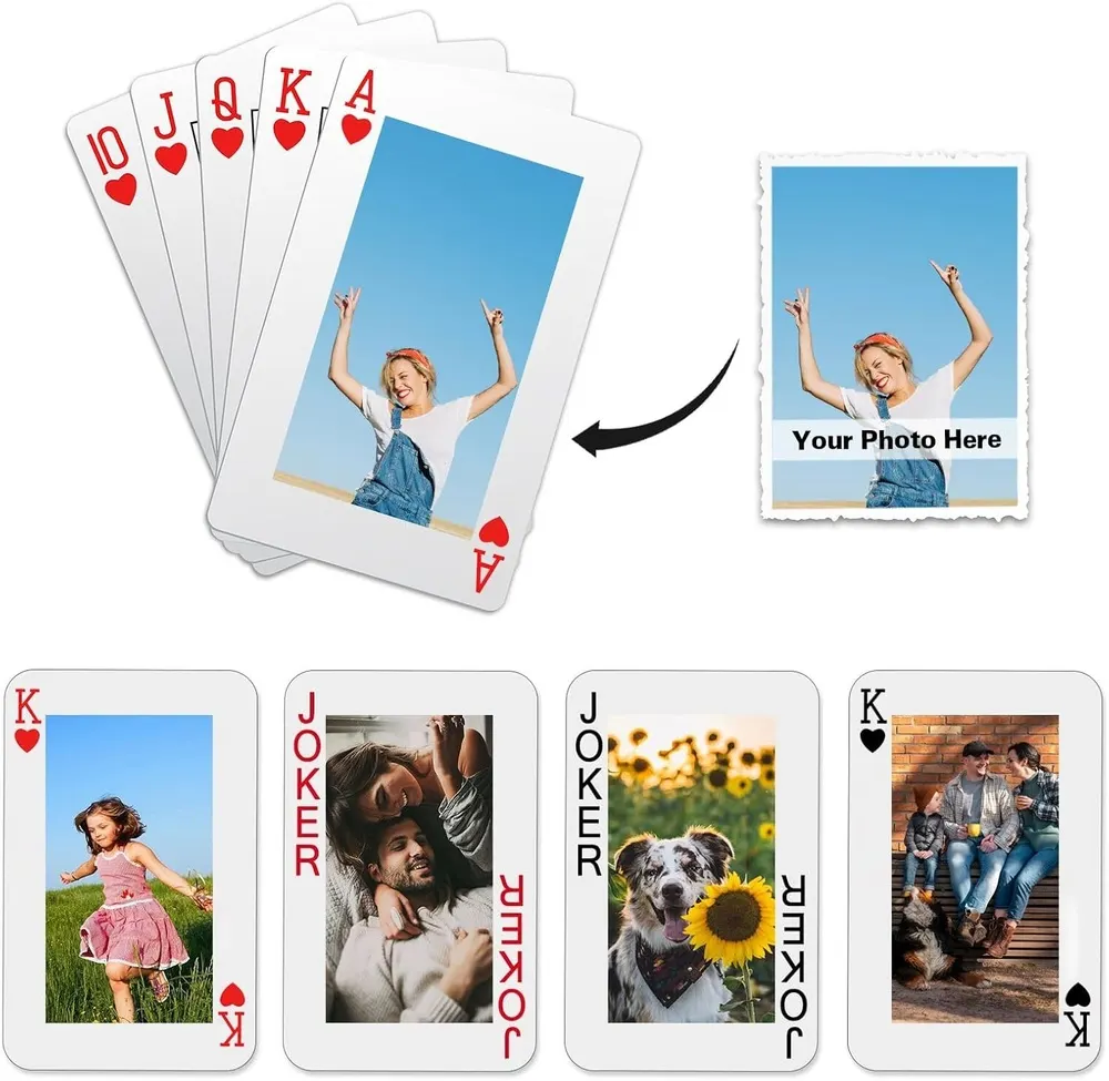 EAQ Custom Photo Playing Cards with Gift Box