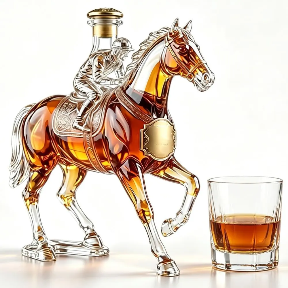 Racehorse & Jockey Whiskey Decanter