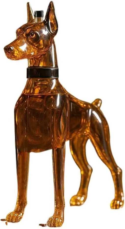 Doberman-Shaped Whiskey Decanter