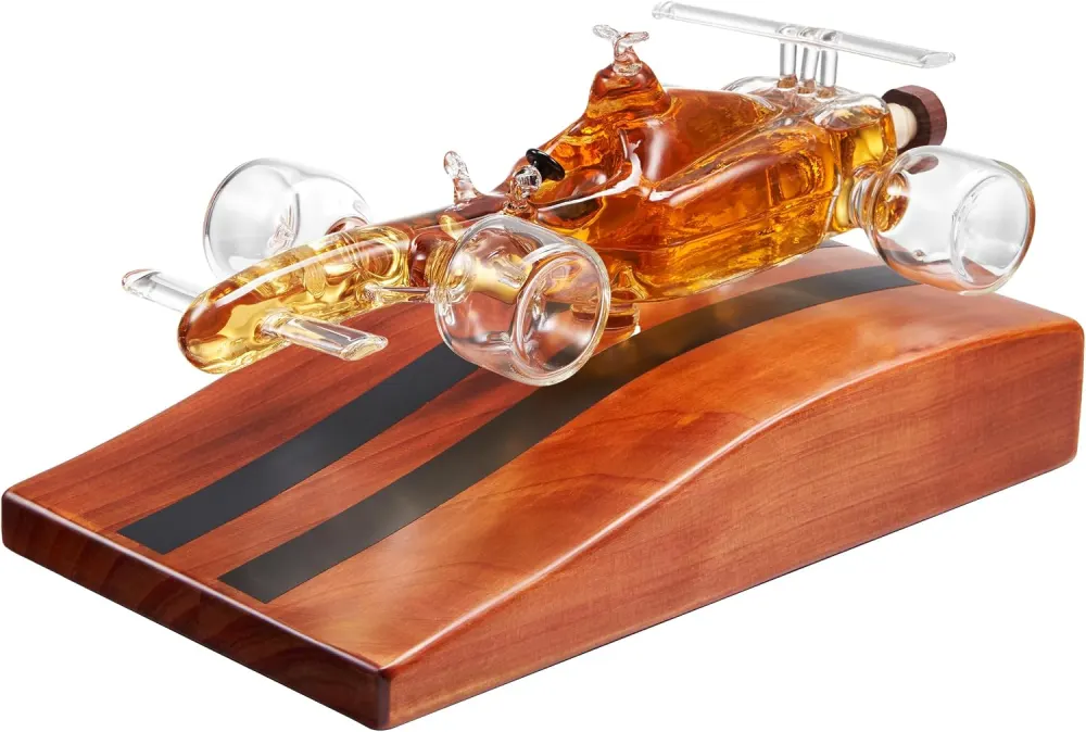 F1 Racecar Whiskey Decanter Set