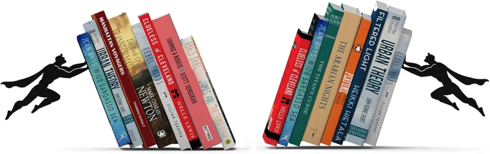 Artori Design Superhero Bookends, Set of 2 Pairs