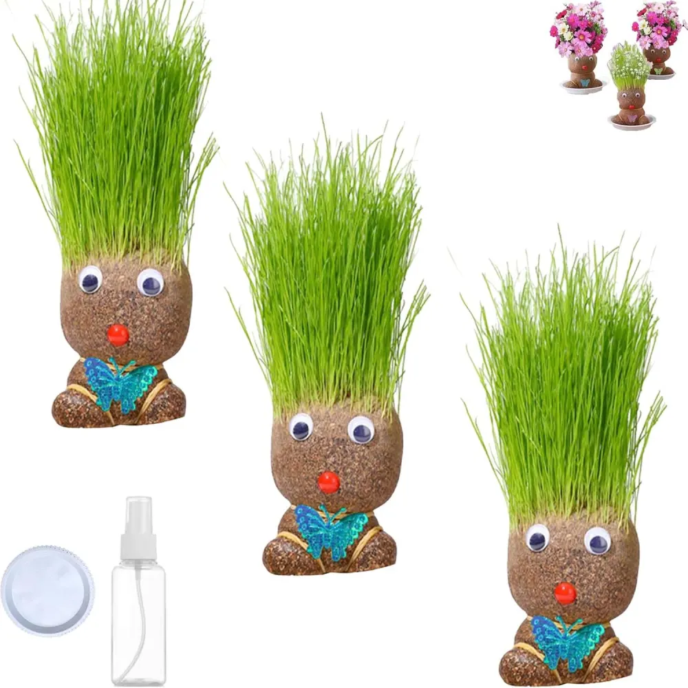 Grass Head Doll Growing Kit