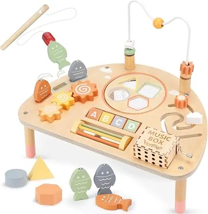 Vanplay 8-in-1 Wooden Activity Table