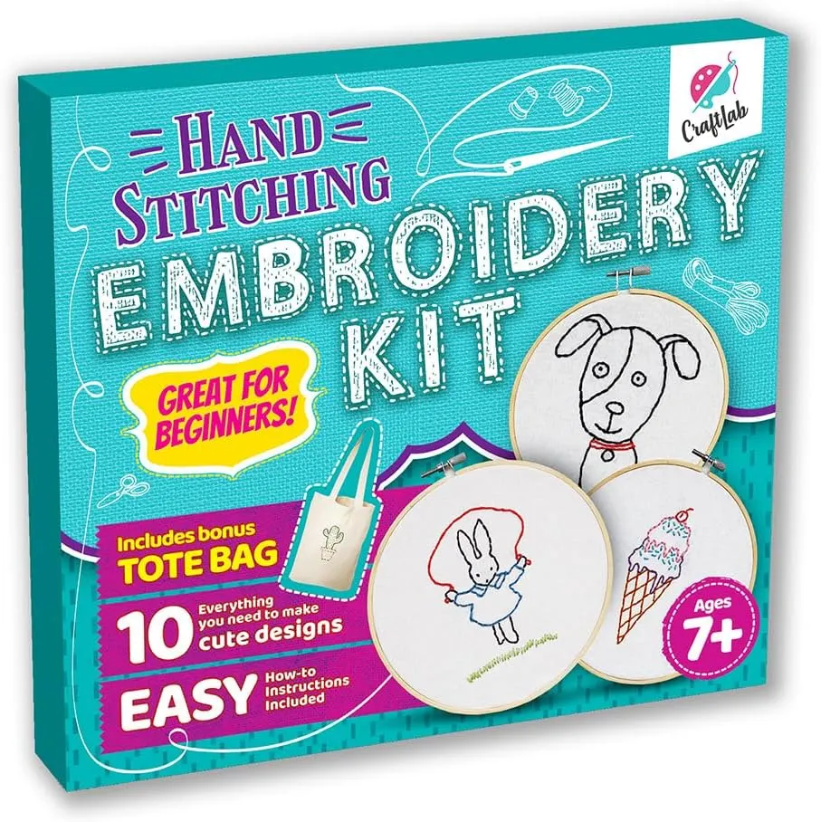 CraftLab Embroidery Kit for Kids