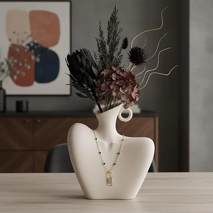 DecoVlog Ceramic Human Body Vase