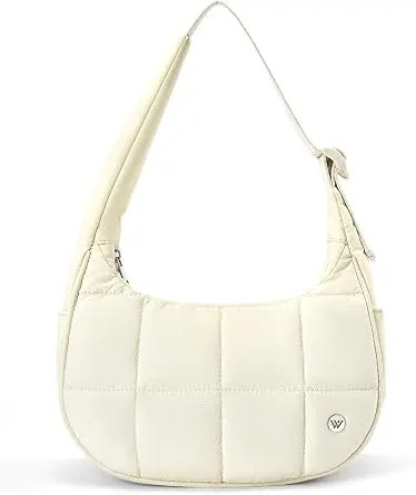 WESTBRONCO Small Puffer Crescent Shoulder Bag