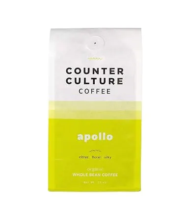 Counter Culture Apollo Whole Bean Organic Coffee, Medium Roast