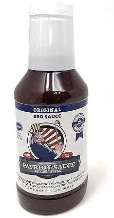 Patriot BBQ Sauce, Original St. Louis Competition Style, 18 oz
