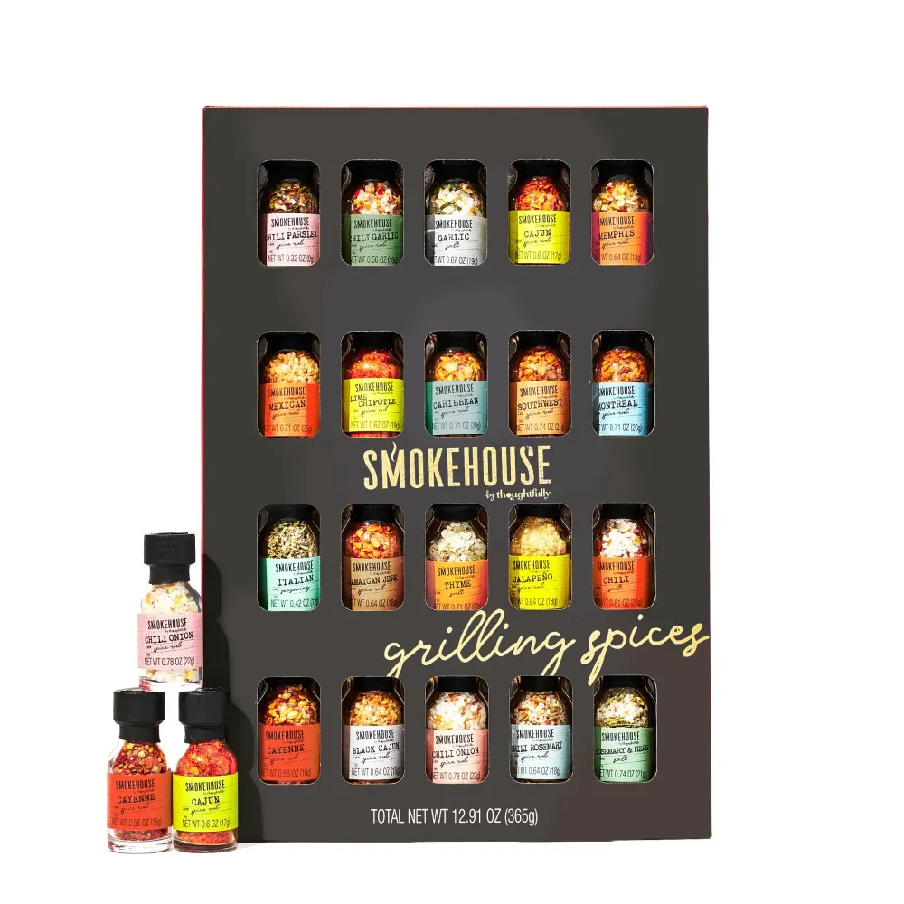 Thoughtfully Grilling Spice Set, 20 BBQ Rubs & Seasoning Variety Pack