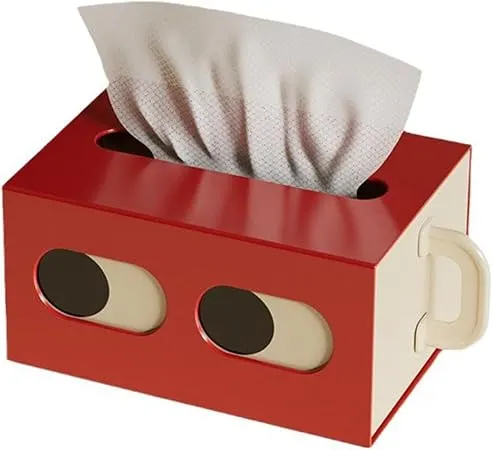 BARMI Cute Funny Tissue Box Cover, Waterproof Rectangle