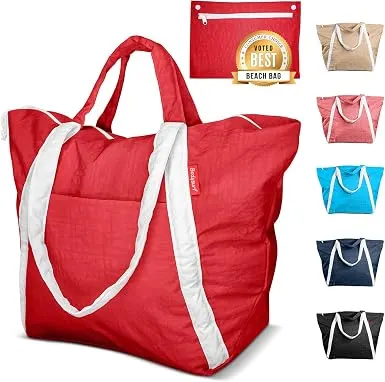 Bodysurf Packable Beach Bag, Waterproof Sandproof, Medium