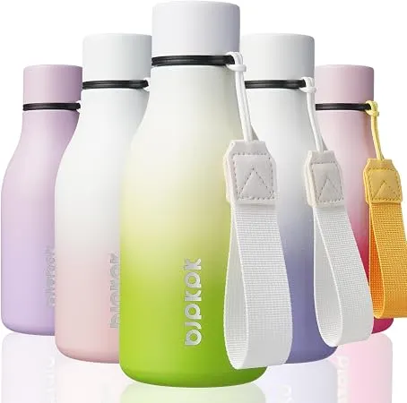 BJPKPK 12oz Insulated Water Bottle with Carry Strap