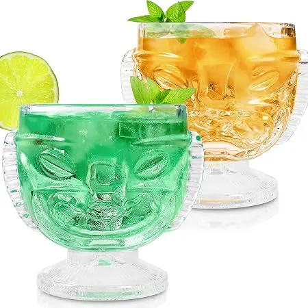 Tiki Cocktail Glasses, Set of 2