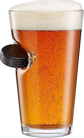 BenShot Hockey Puck Pint Glass