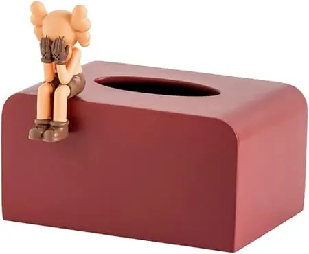 KAWS-Style Companion Figure Tissue Box Holder
