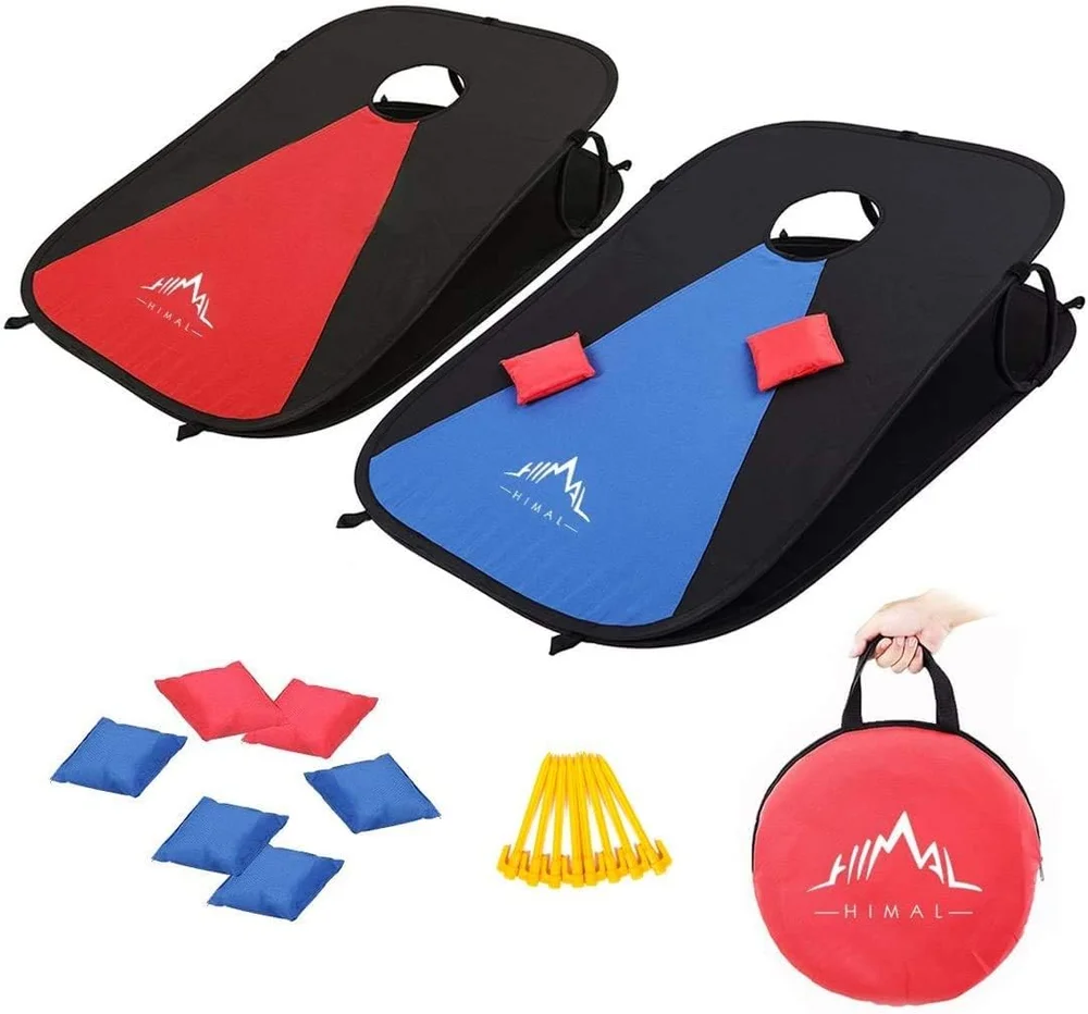 Himal Outdoors Portable Cornhole Board Set, Foldable 3x2 Ft