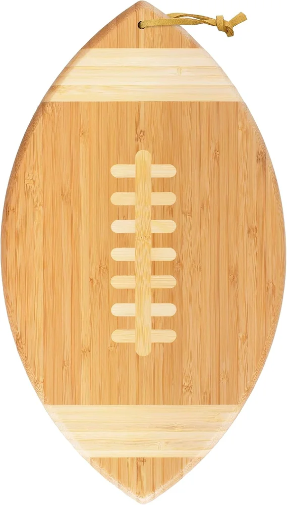 Totally Bamboo Football Shaped Cutting and Charcuterie Board