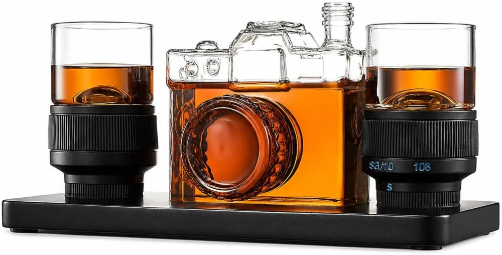 Camera-Shaped Wine & Whiskey Decanter (27.4oz)