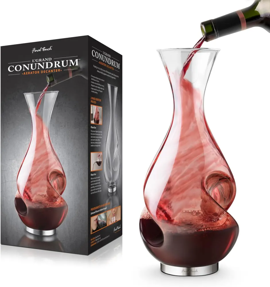 Final Touch L'Grand Conundrum Wine Aerator Decanter (25.4oz)