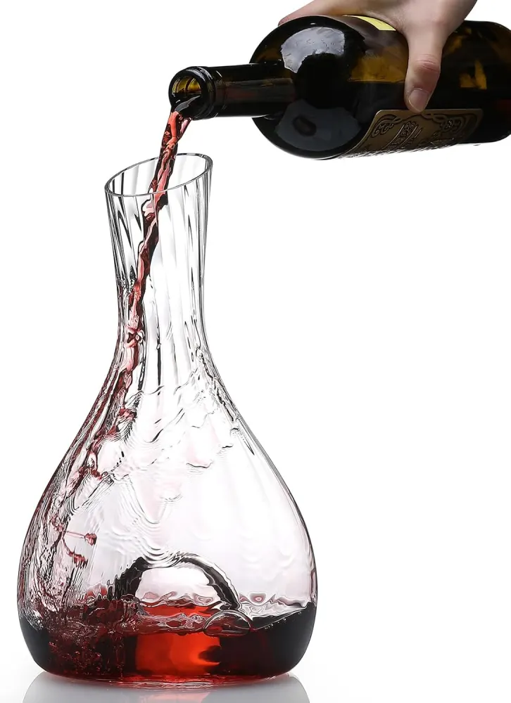 Drincarier Hand Blown Lead-Free Crystal Wine Decanter (1900ml)