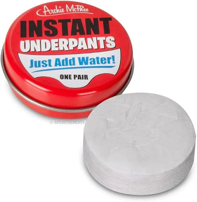 Archie McPhee Instant Underpants (Just Add Water)