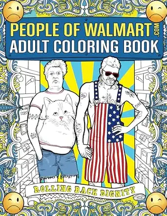 People of Walmart Adult Coloring Book