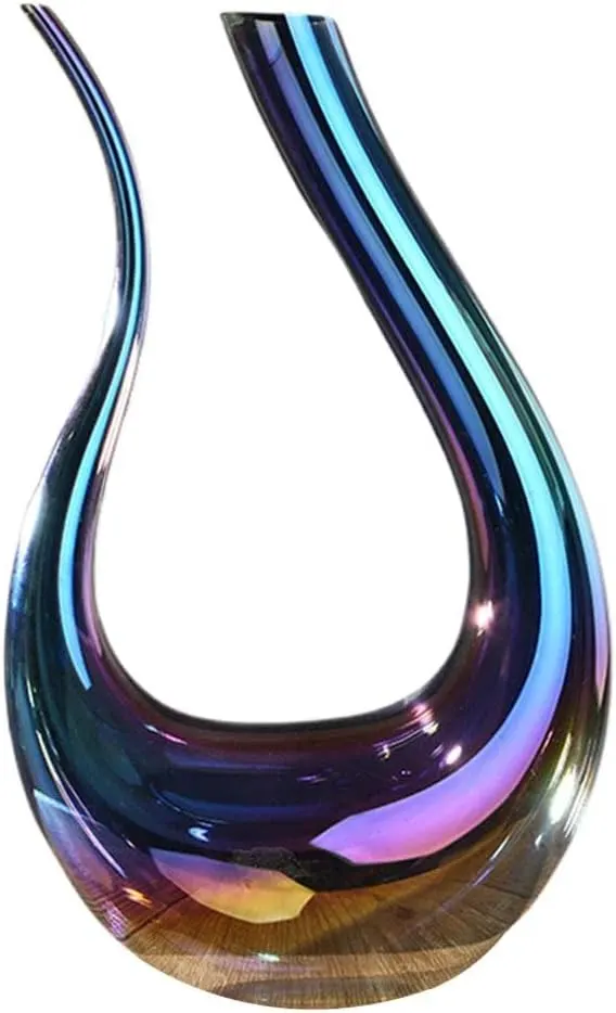 Backbayia Iridescent U-Shaped Wine Decanter Aerator