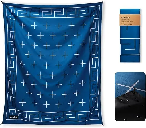 Nomadix Festival Blanket, Barton Blue (60x72 In)