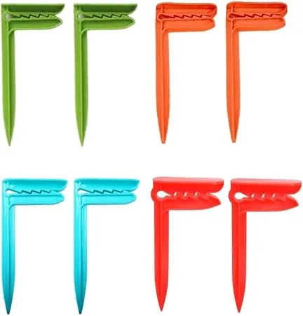 Windproof Picnic Blanket Clips, Plastic Fastener Pegs