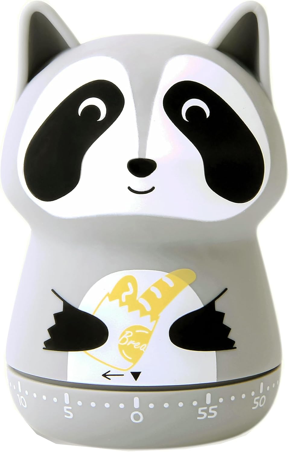NUOSWEK Grey Raccoon Mechanical Kitchen Timer