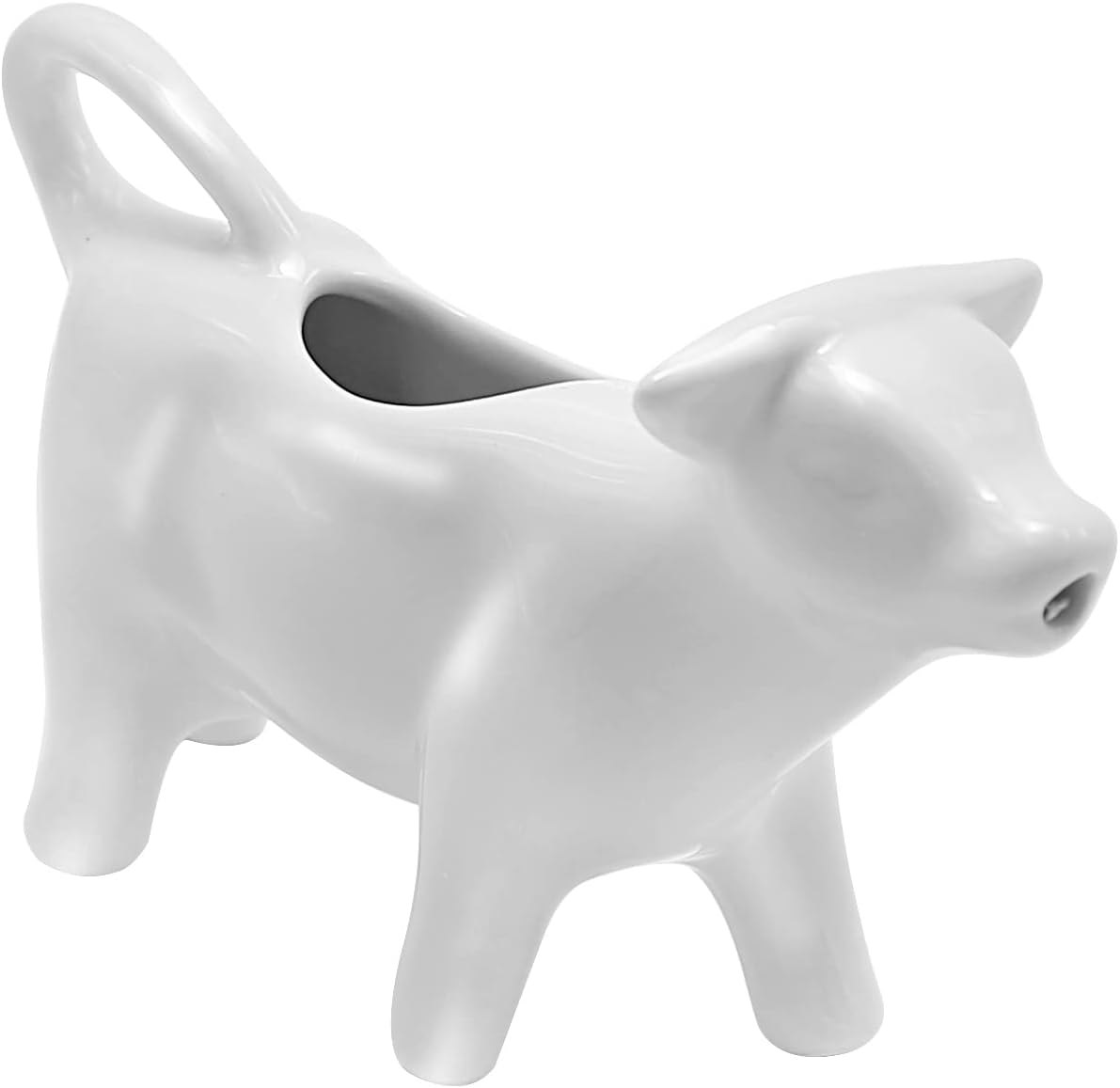 Ceramic Cow Shape Creamer and Sauce Jug, 100ML Mini Milk Pitcher