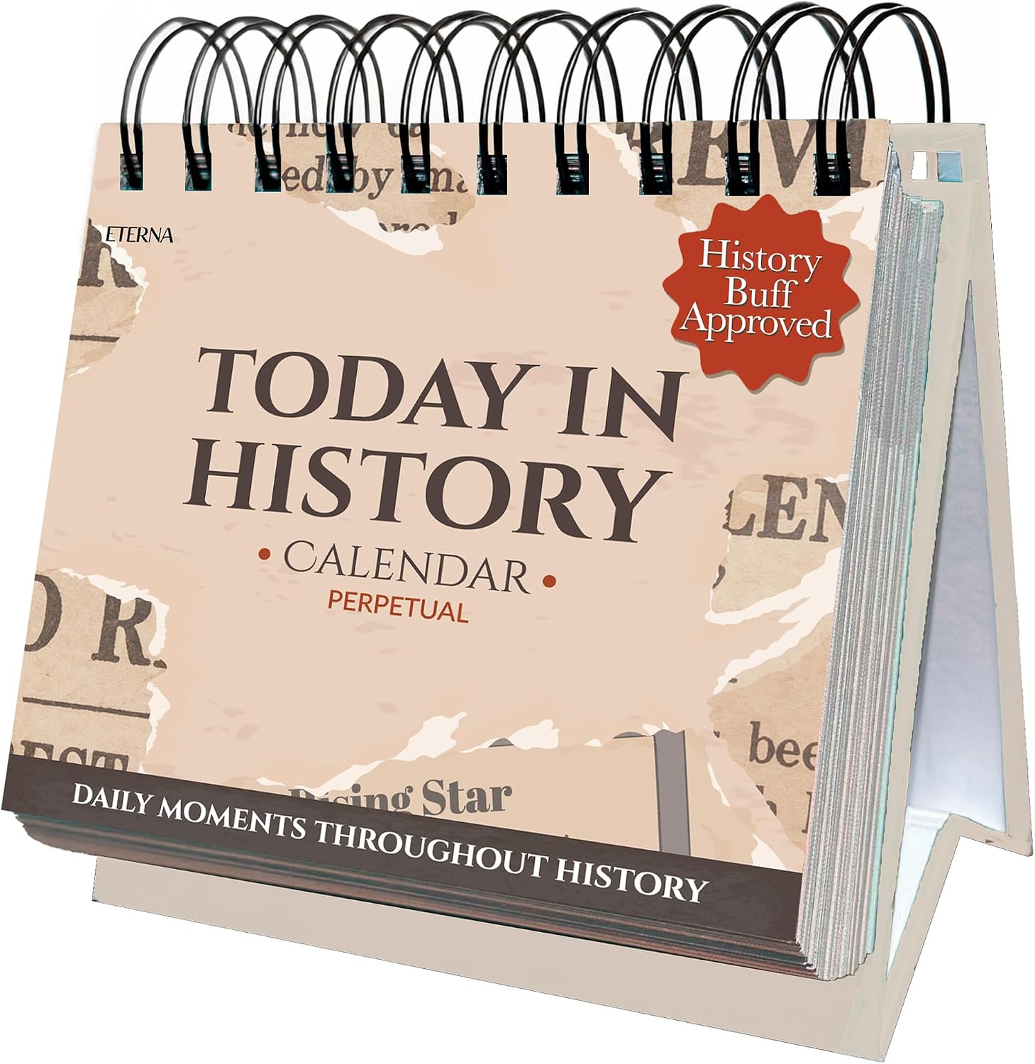 Today in History Perpetual Desktop Calendar